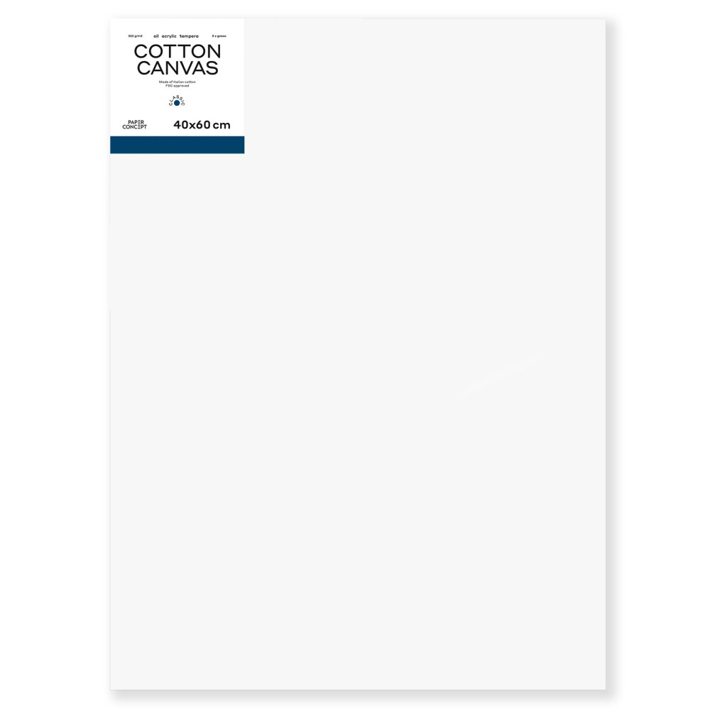Cotton stretched canvas Classic - PaperConcept - 40 x 60 cm