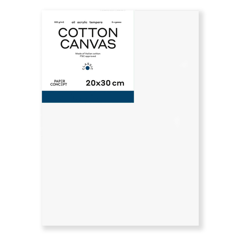 Cotton stretched canvas Classic - PaperConcept - 20 x 30 cm