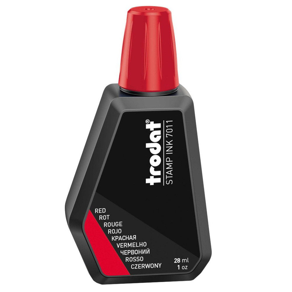 Ink for stamps - Trodat - red, 28 ml