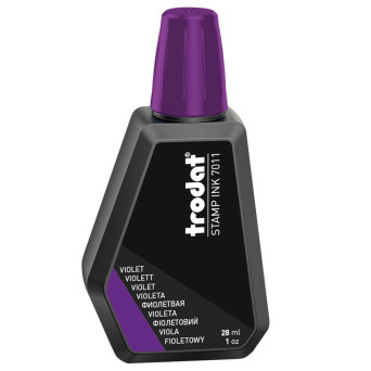 Tusz do pieczątek 7011 - Trodat - fioletowy, 28 ml