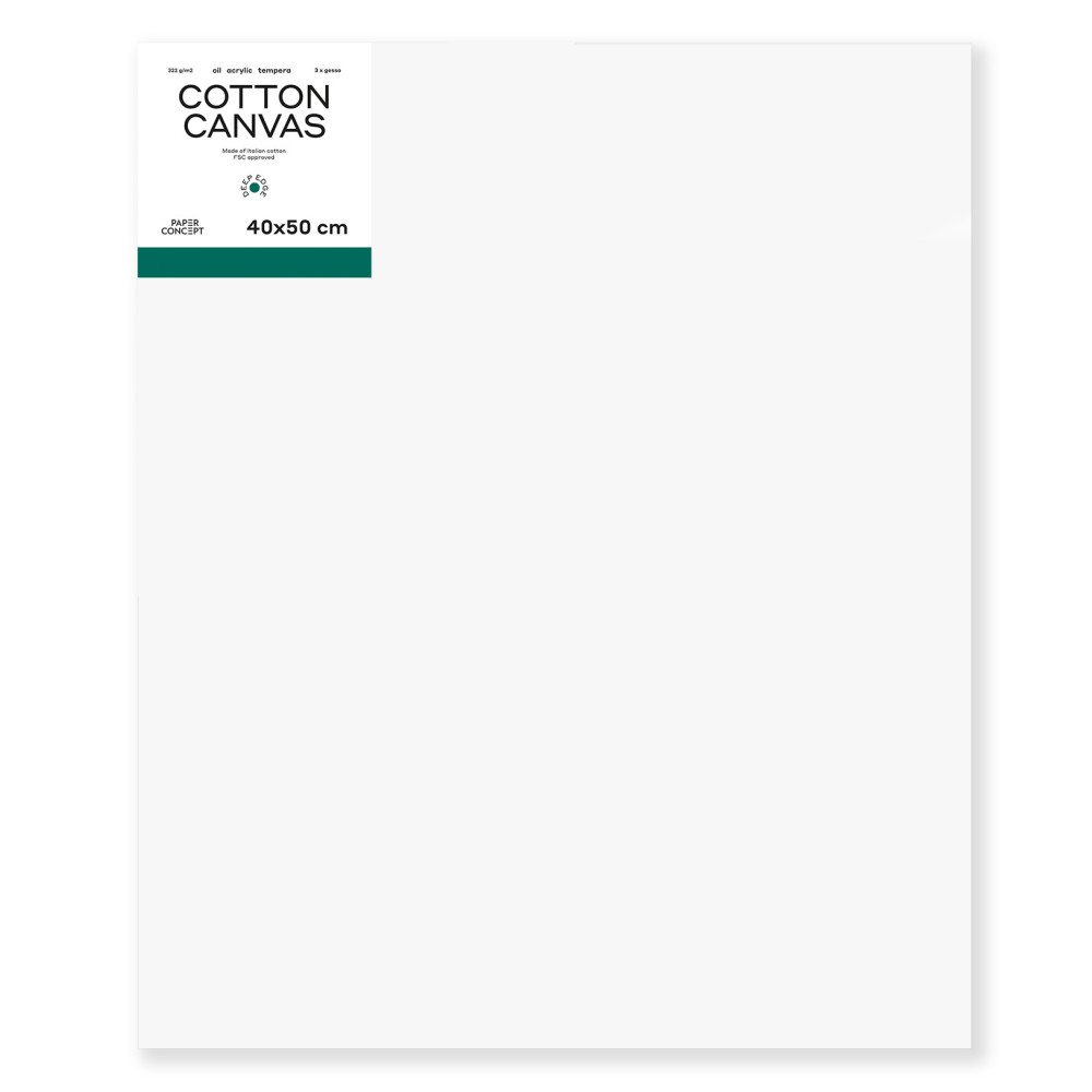 Cotton stretched canvas Deep Edge 3D - PaperConcept - 40 x 50 cm