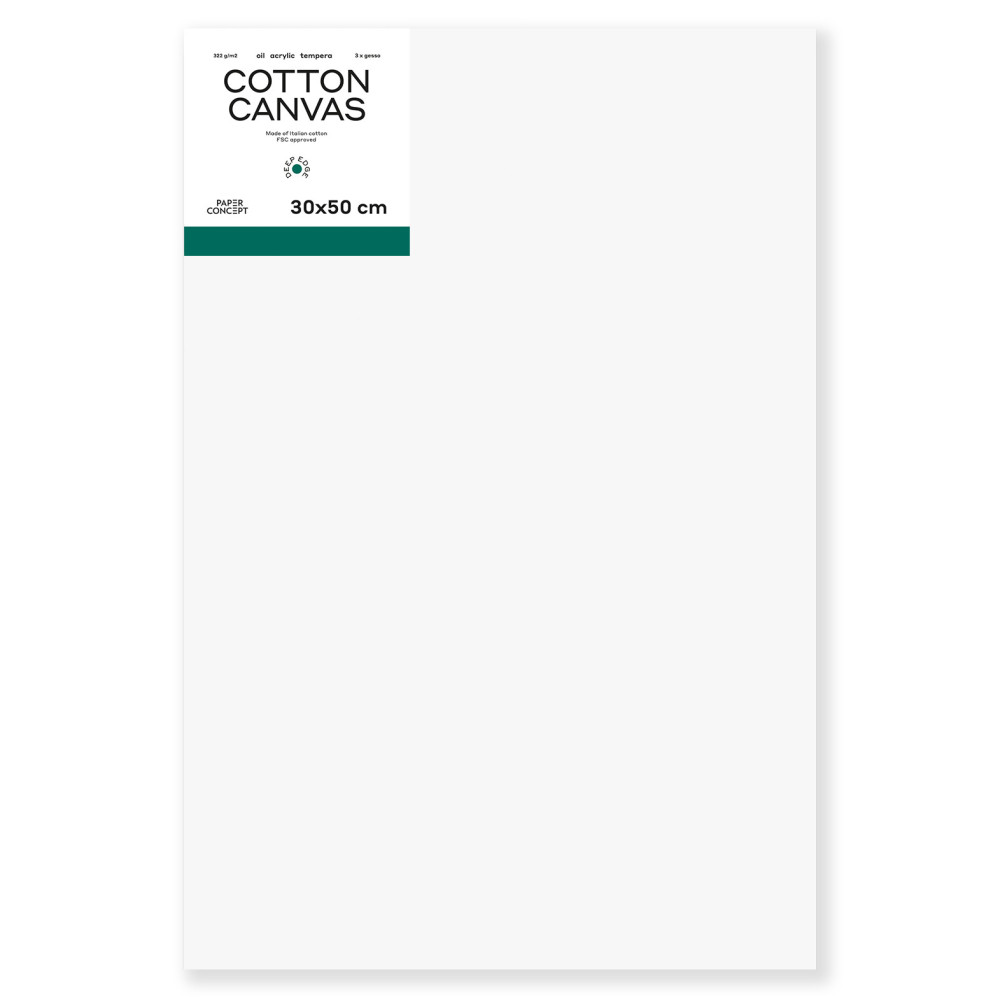 Cotton stretched canvas Deep Edge 3D - PaperConcept - 30 x 50 cm