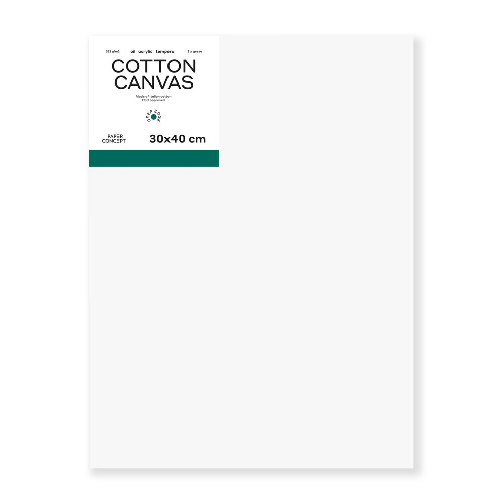 Cotton stretched canvas Deep Edge 3D - PaperConcept - 30 x 40 cm