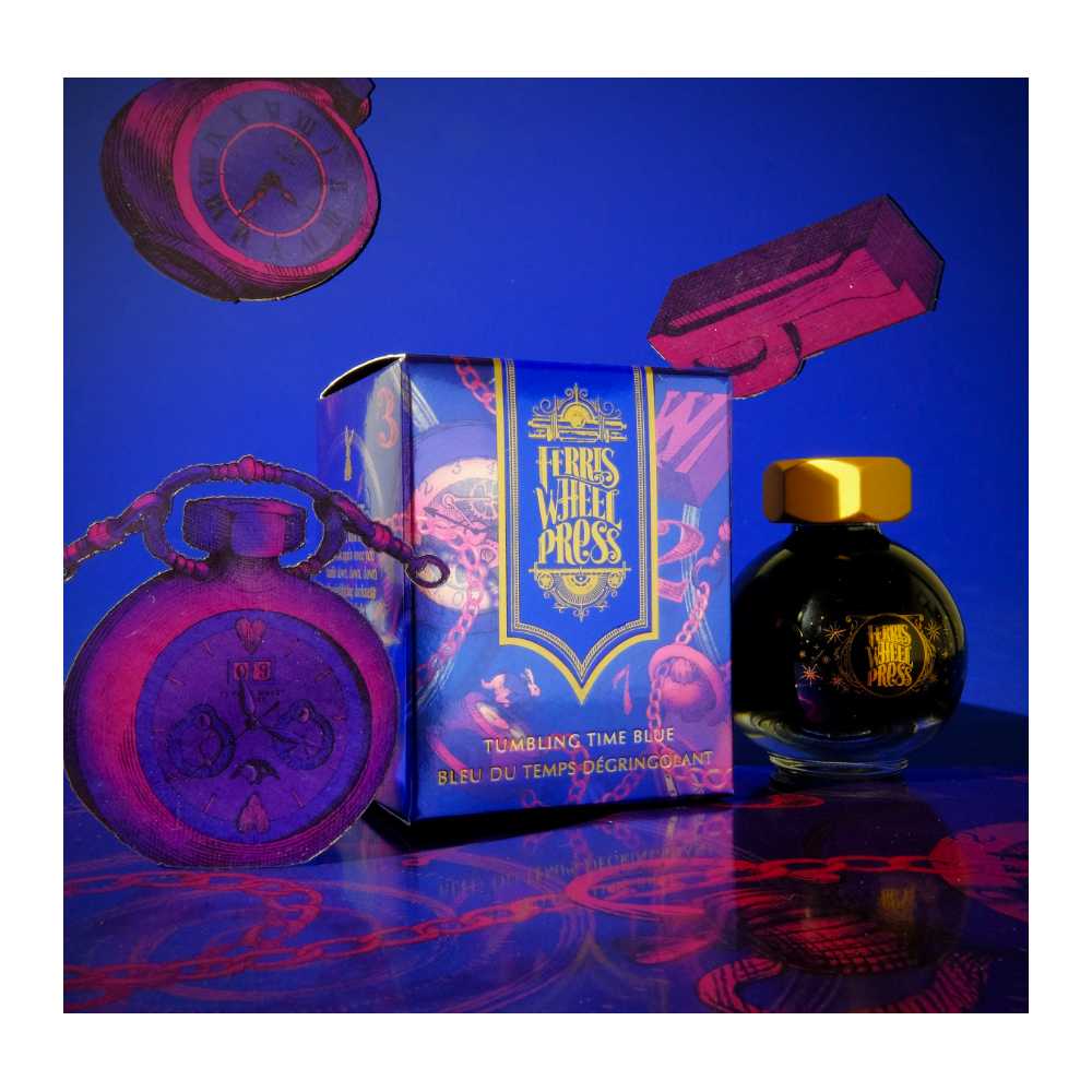 Atrament FerriTales - Ferris Wheel Press - Tumbling Time Blue, 20 ml