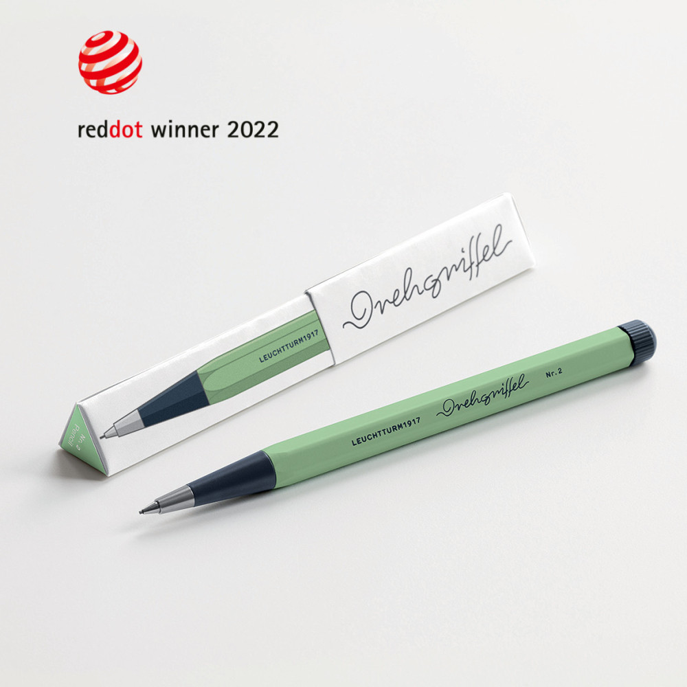 Ołówek Drehgriffel Nr. 2 - Leuchtturm1917 - Stone Blue, 0,7 mm, HB