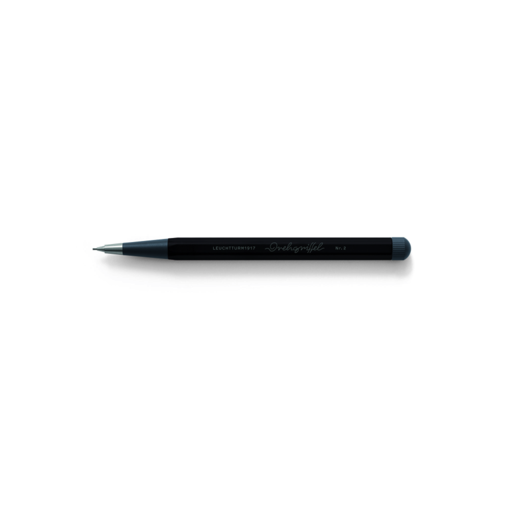 Ołówek Drehgriffel Nr. 2 - Leuchtturm1917 - Black, 0,7 mm, HB
