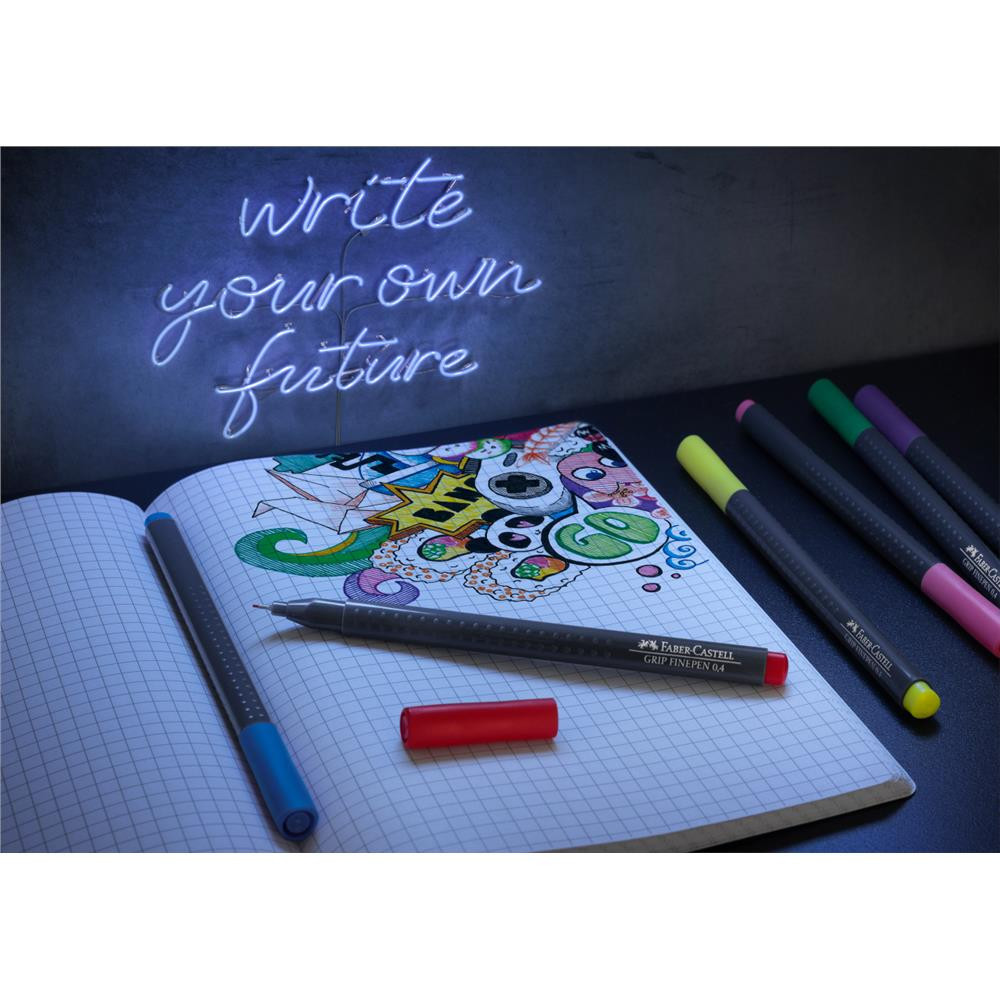 Set od Finepen Grip fineliners - Faber-Castell - 30 colors