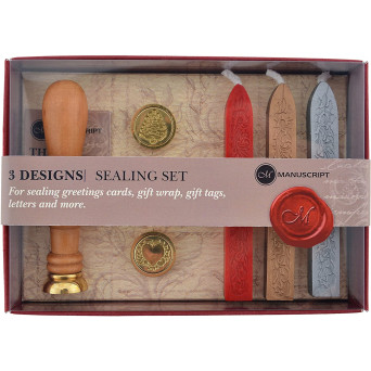 Zestaw do lakowania 3 Designs Sealing Set - Manuscript