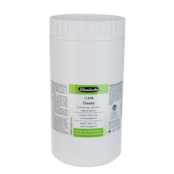 Gesso for oil and acrylic painting - Schmincke - white, semi-transparent, 1000 ml