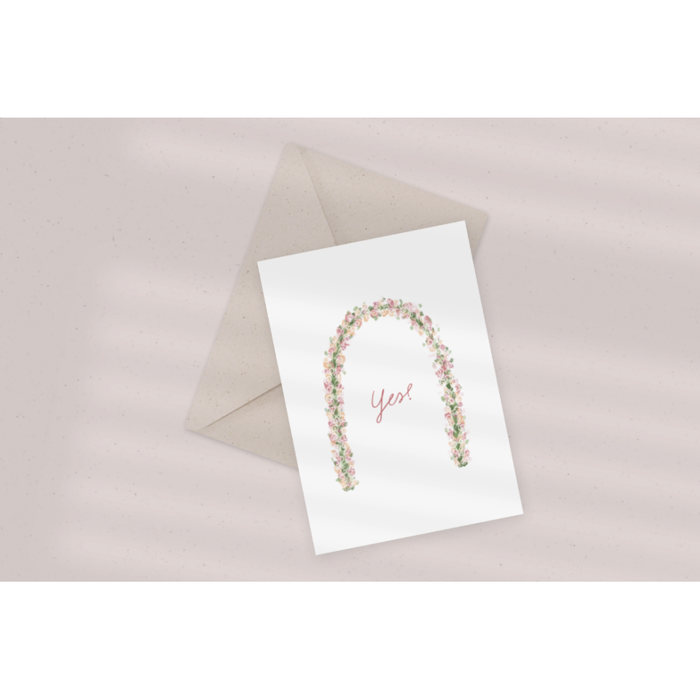 Greeting card - Eökke - Yes, 12 x 17 cm