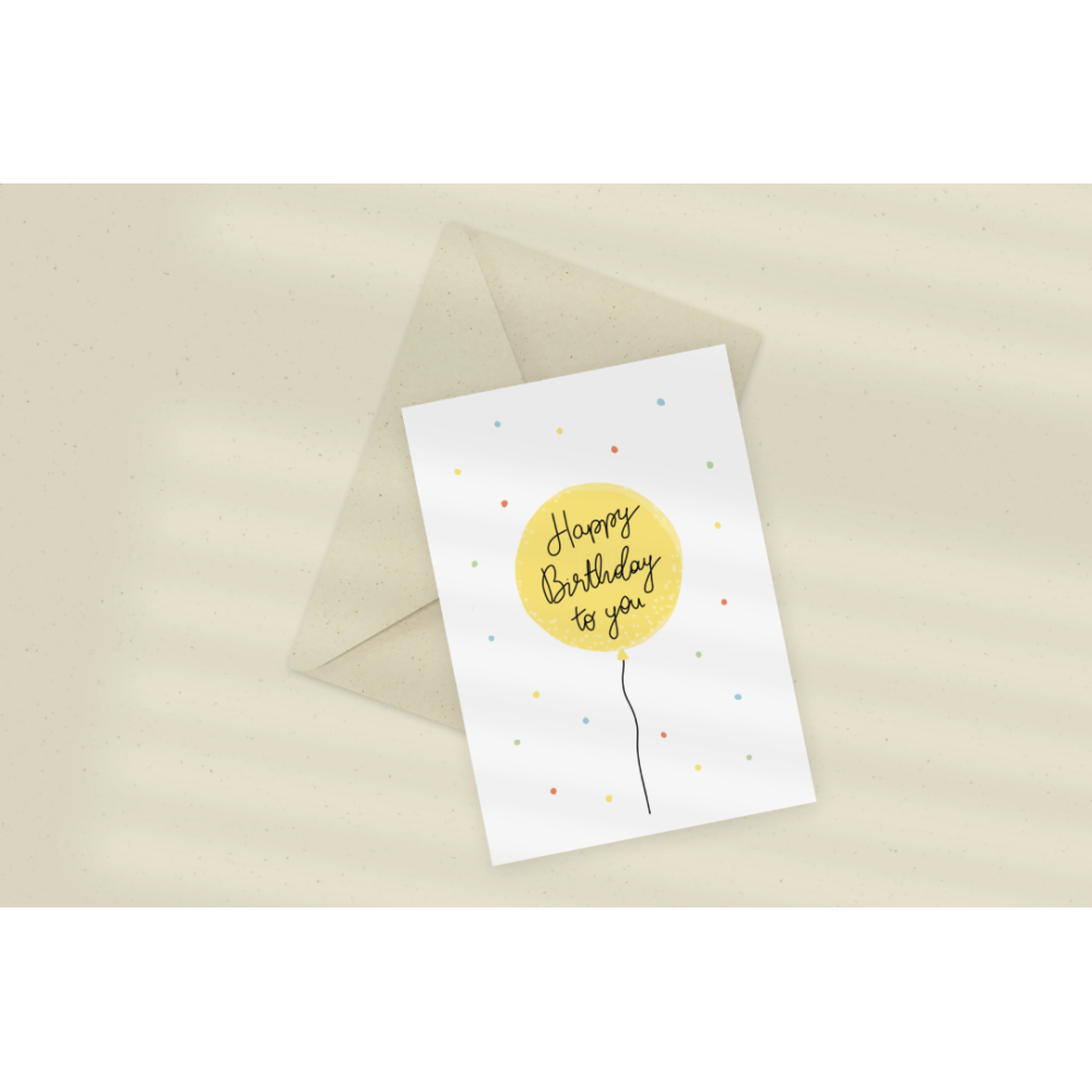 Greeting card - Eökke - Happy Birthday to You, 12 x 17 cm