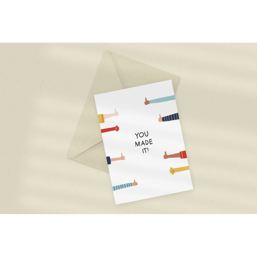 Greeting card - Eökke - You Made It!, 12 x 17 cm