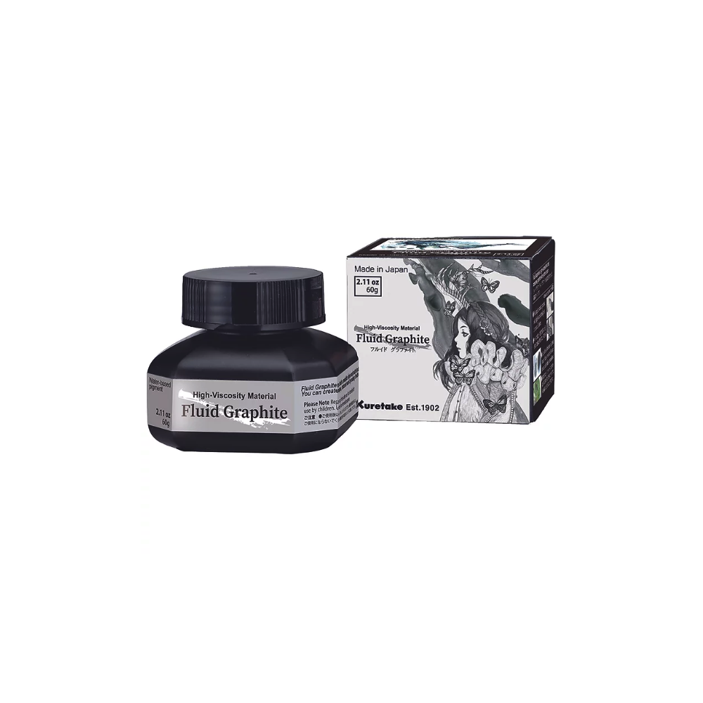 Płynny grafit Fluid Graphite - Kuretake - czarny, 60 ml