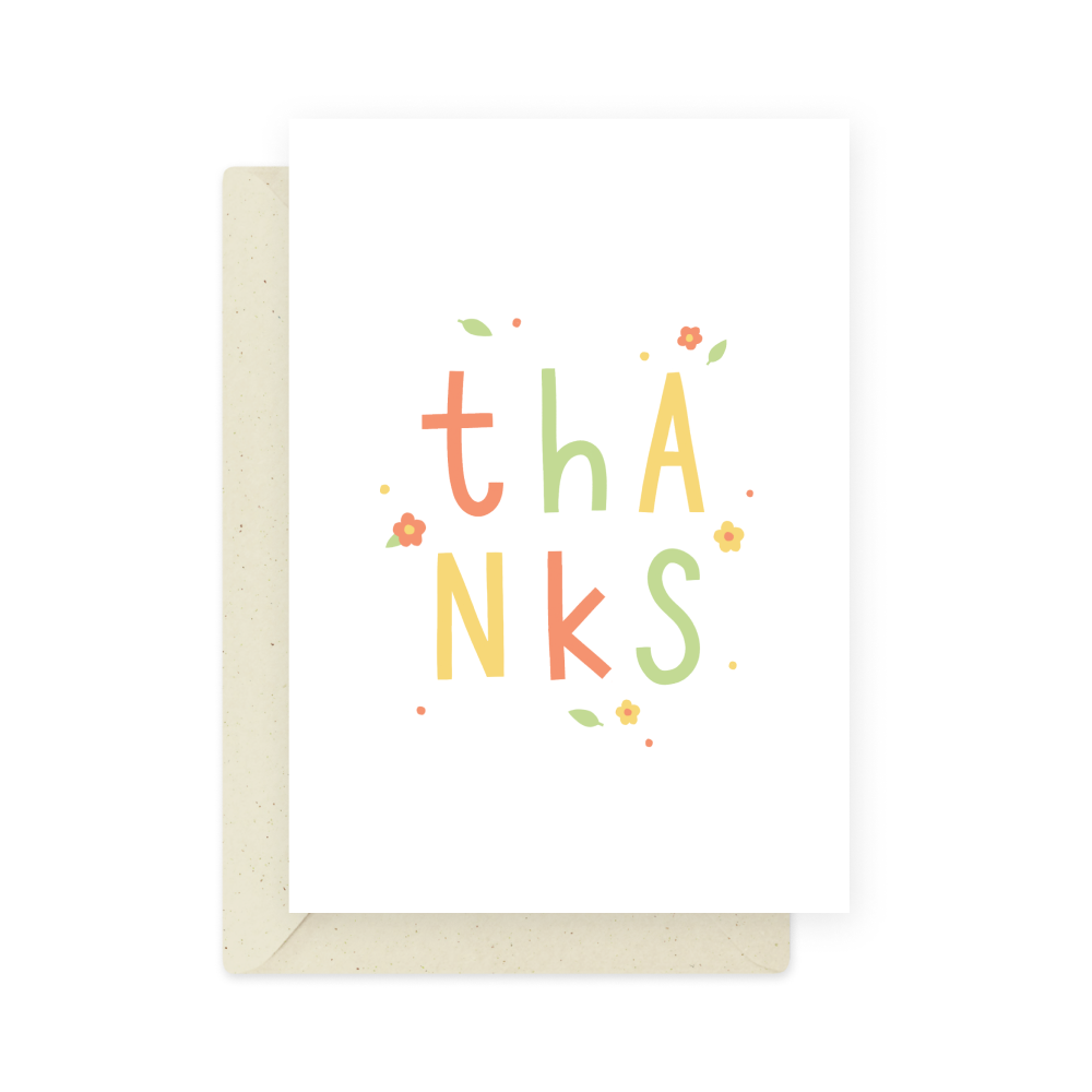 Greeting card - Eökke - Thanks, 12 x 17 cm