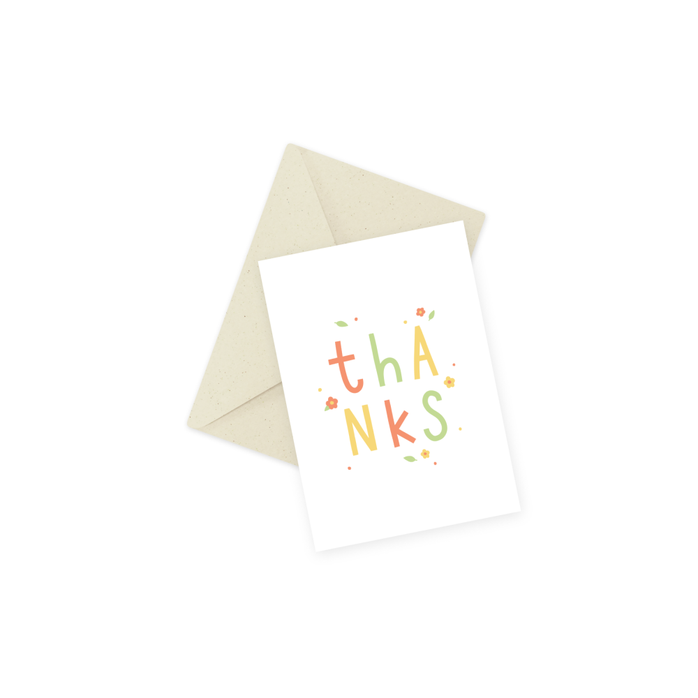 Greeting card - Eökke - Thanks, 12 x 17 cm