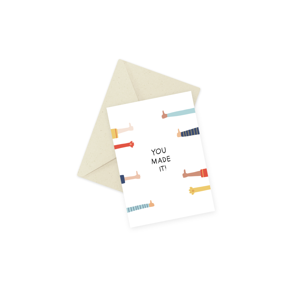 Greeting card - Eökke - You Made It!, 12 x 17 cm