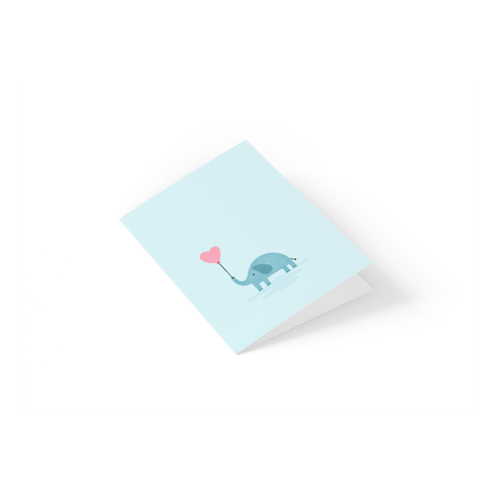 Greeting card - Eökke - Elephant, 12 x 17 cm