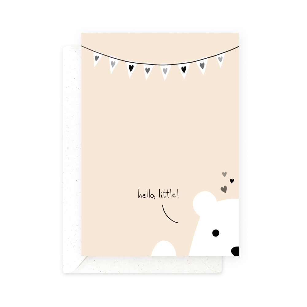 Greeting card - Eökke - Hello, little!, 12 x 17 cm