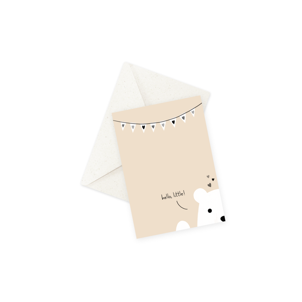 Greeting card - Eökke - Hello, little!, 12 x 17 cm
