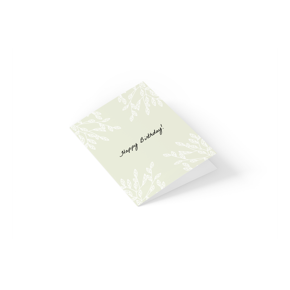 Greeting card - Eökke - Happy Birthday, twigs, 12 x 17 cm