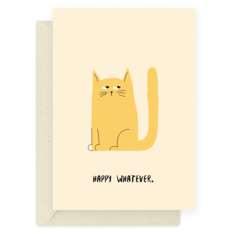 Greeting card - Eökke - Happy Whatever, 12 x 17 cm