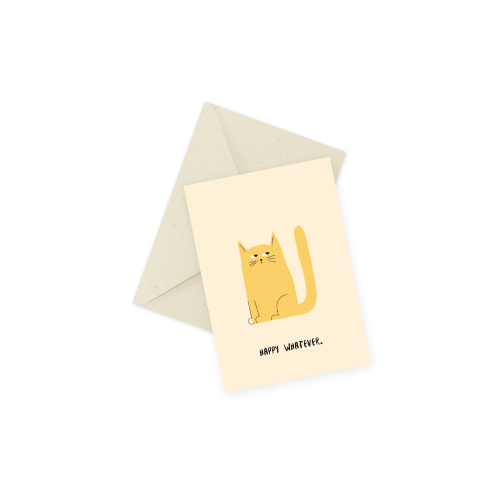 Greeting card - Eökke - Happy Whatever, 12 x 17 cm