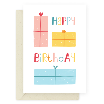 Greeting card - Eökke - Happy Birthday, gifts, 12 x 17 cm
