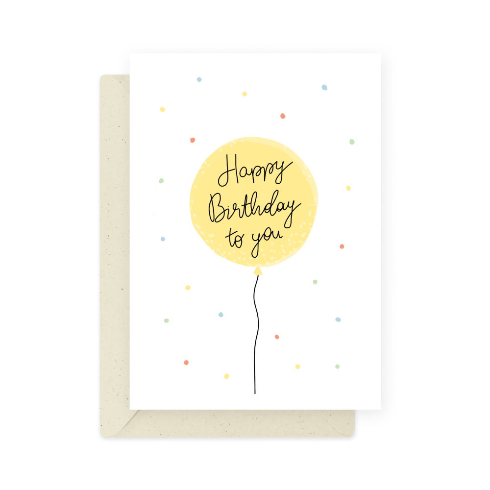 Greeting card - Eökke - Happy Birthday to You, 12 x 17 cm