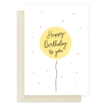 Greeting card - Eökke - Happy Birthday to You, 12 x 17 cm