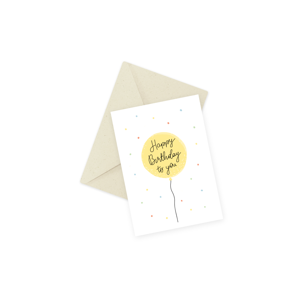 Greeting card - Eökke - Happy Birthday to You, 12 x 17 cm