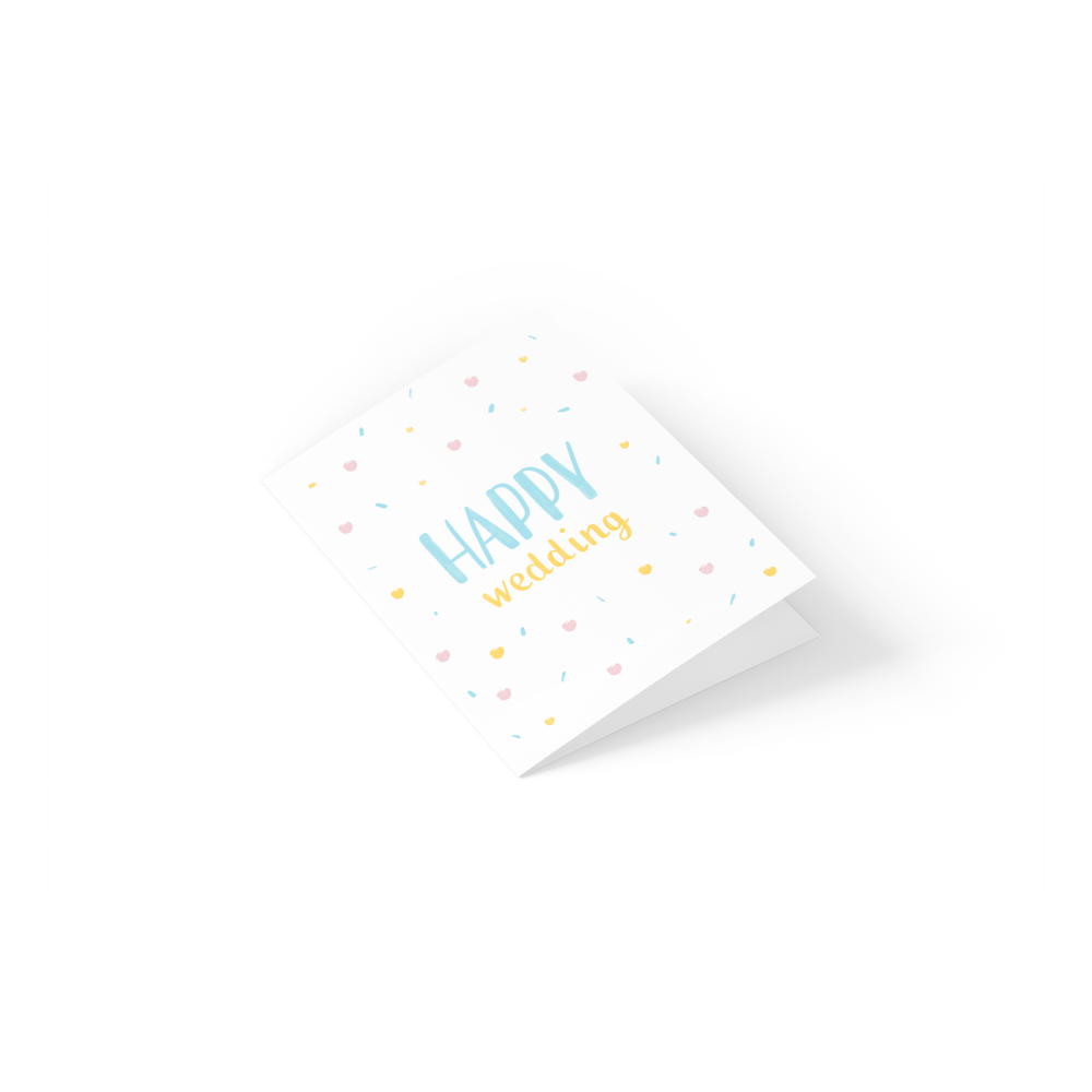 Greeting card - Eökke - Happy Wedding, 12 x 17 cm