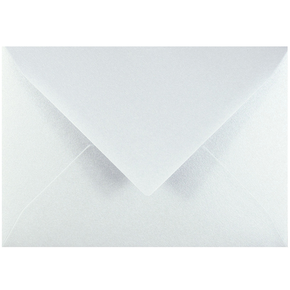Curious Metallics envelope 120g - B6 White Silver