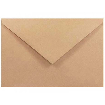 Koperta ekologiczna 100g - B6 Eko Kraft delta brązowa