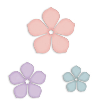 Set of cutting dies - DpCraft - Flowers, 3 pcs.