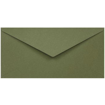 Tintoretto Ceylon envelope 140g - DL, Wasabi, olive green