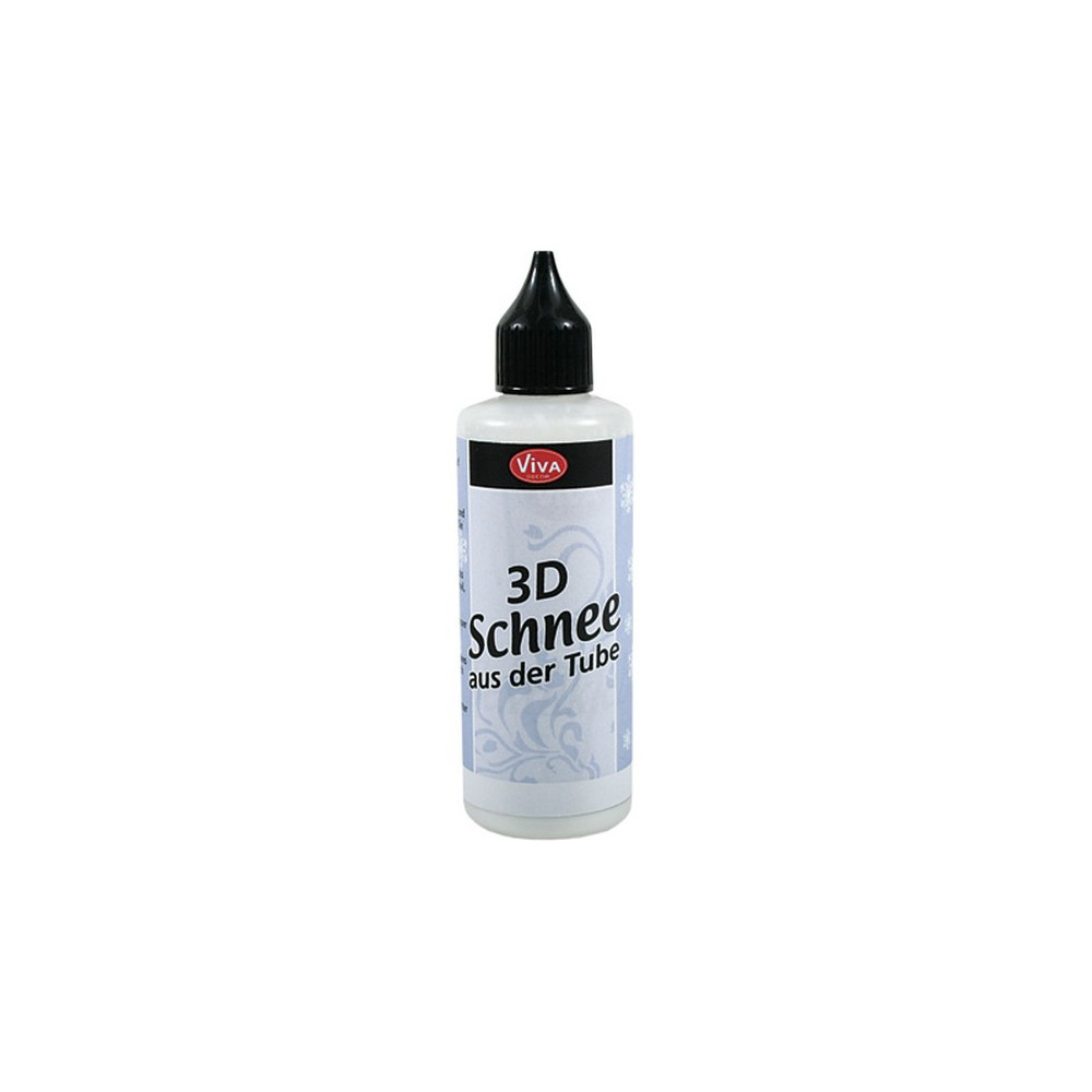Śnieg w tubie 3D - Viva Decor - biały, 82 ml
