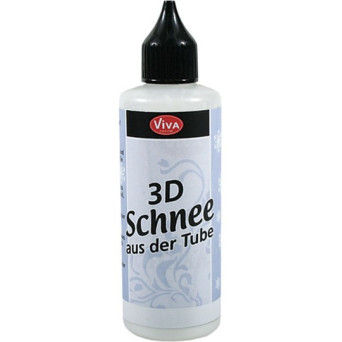 Śnieg w tubie 3D - Viva Decor - biały, 82 ml