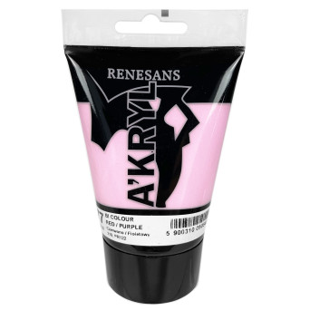 Farba akrylowa A'kryl Bicolor - Renesans - 77, red purple, 100 ml