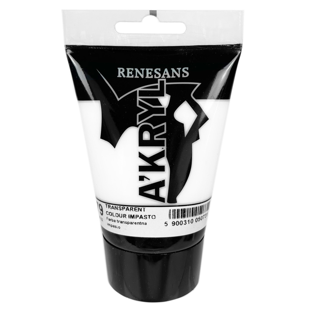 Acrylic A'kryl Bicolor paint - Renesans - 79, transparent, 100 ml