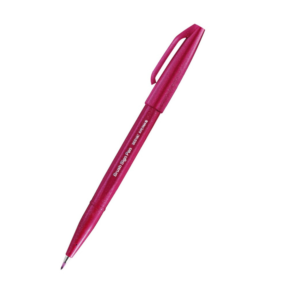Pisak pędzelkowy Brush Sign Pen - Pentel - burgundowy