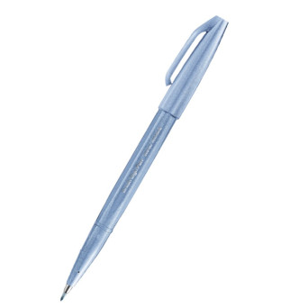 Pisak pędzelkowy Brush Sign Pen - Pentel - szarobłękitny