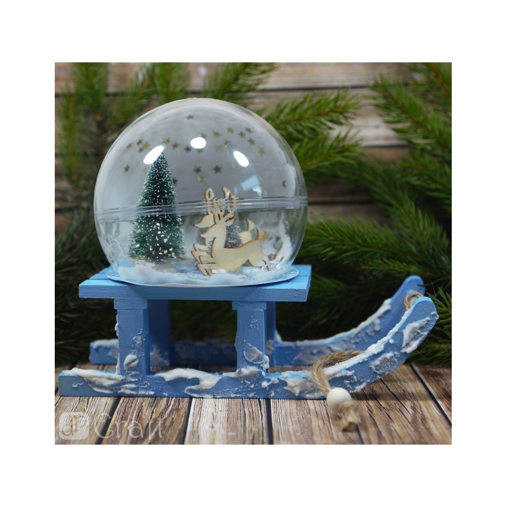 Decorative Christmas trees - green, 8 cm, 2 pcs.