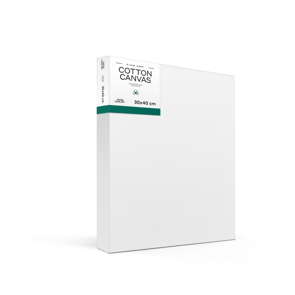 Cotton stretched canvas Deep Edge 3D - PaperConcept - 30 x 40 cm