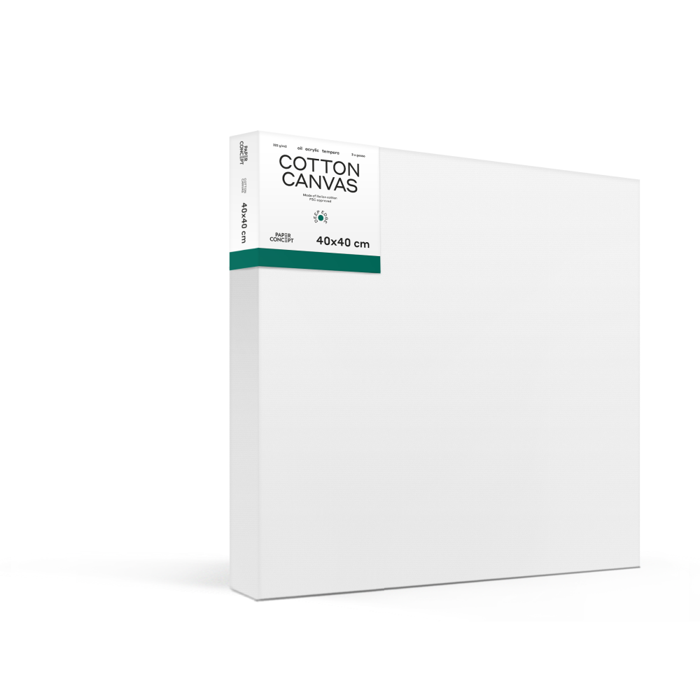 Cotton stretched canvas Deep Edge 3D - PaperConcept - 40 x 40 cm