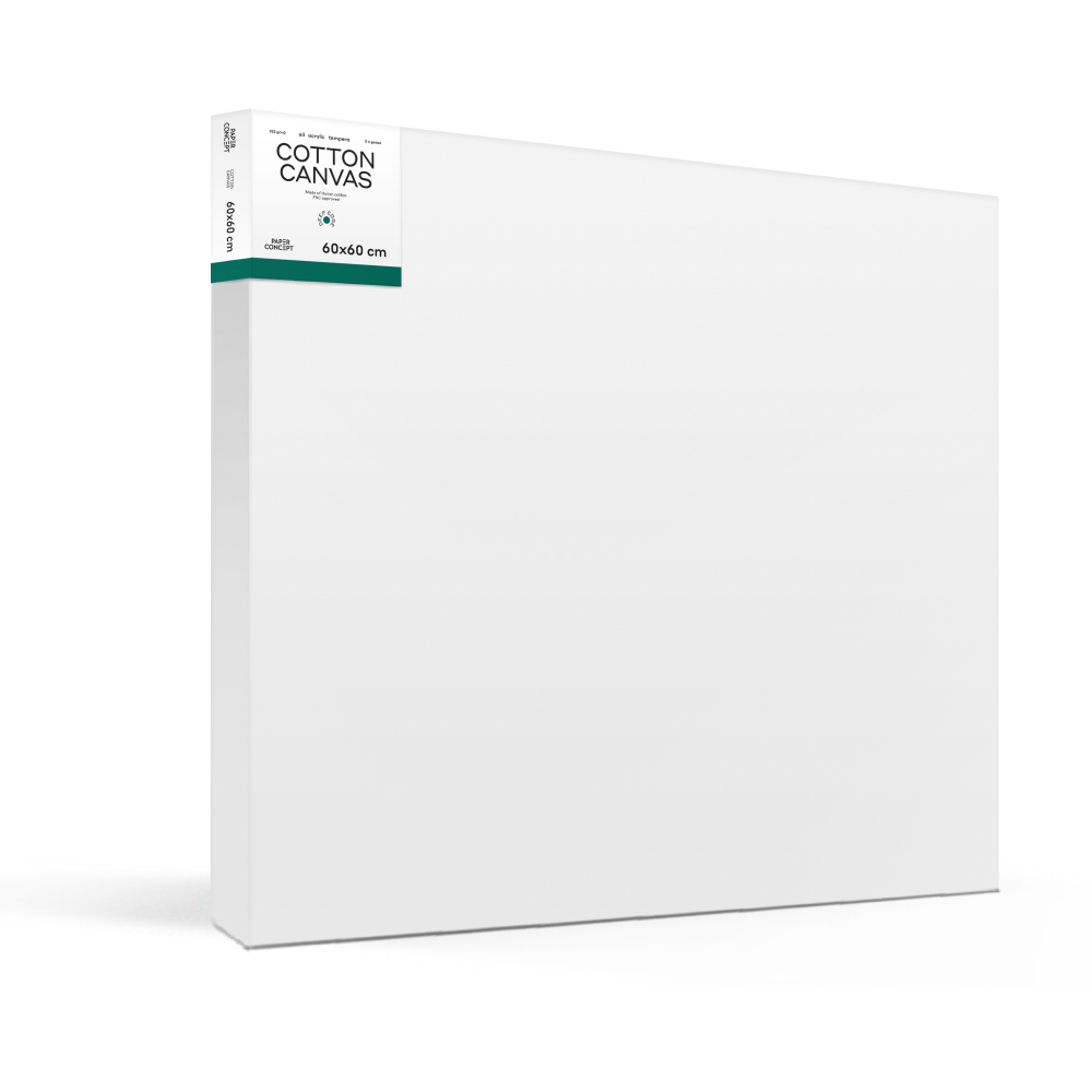 Cotton stretched canvas Deep Edge 3D - PaperConcept - 60 x 60 cm