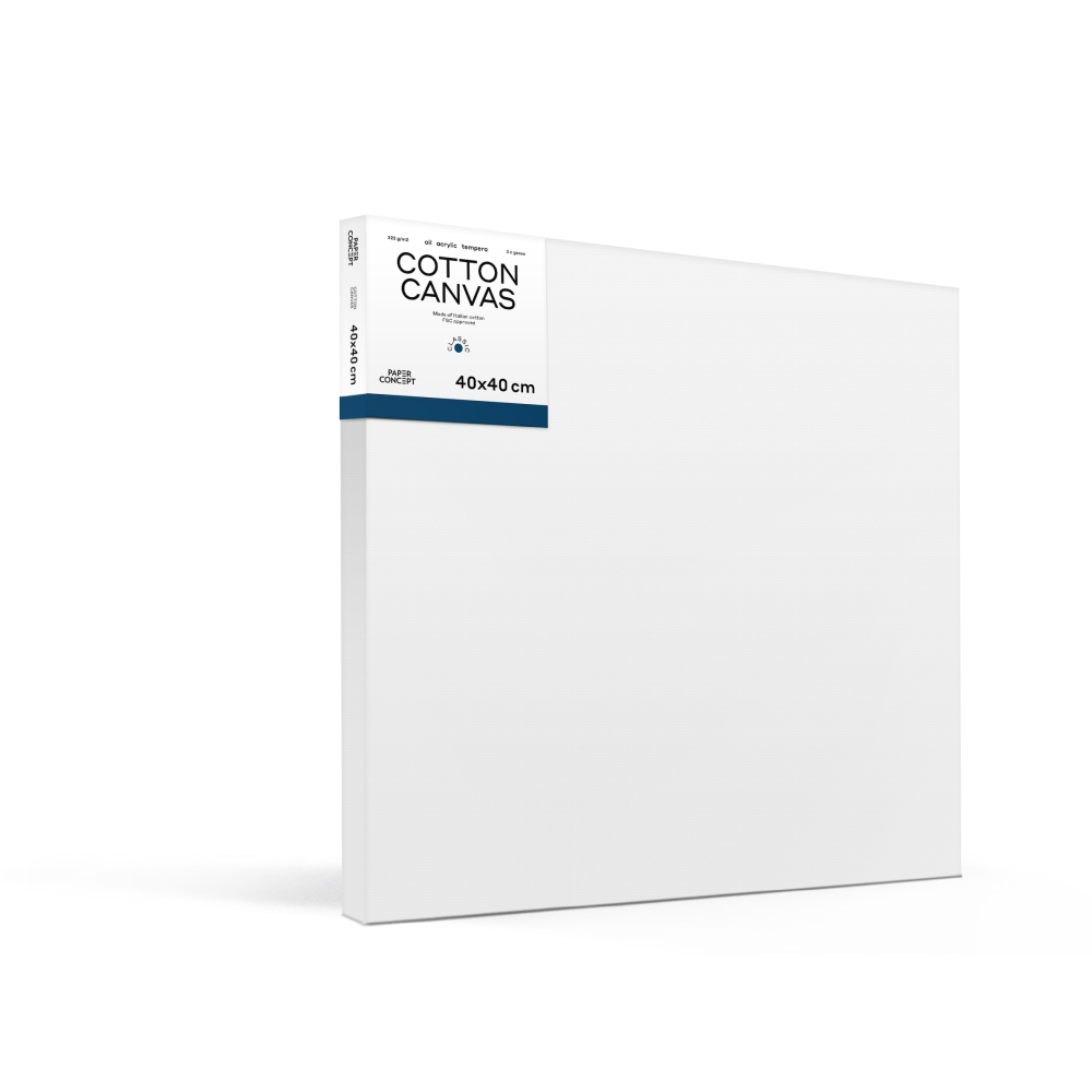 Cotton stretched canvas Classic - PaperConcept - 40 x 40 cm