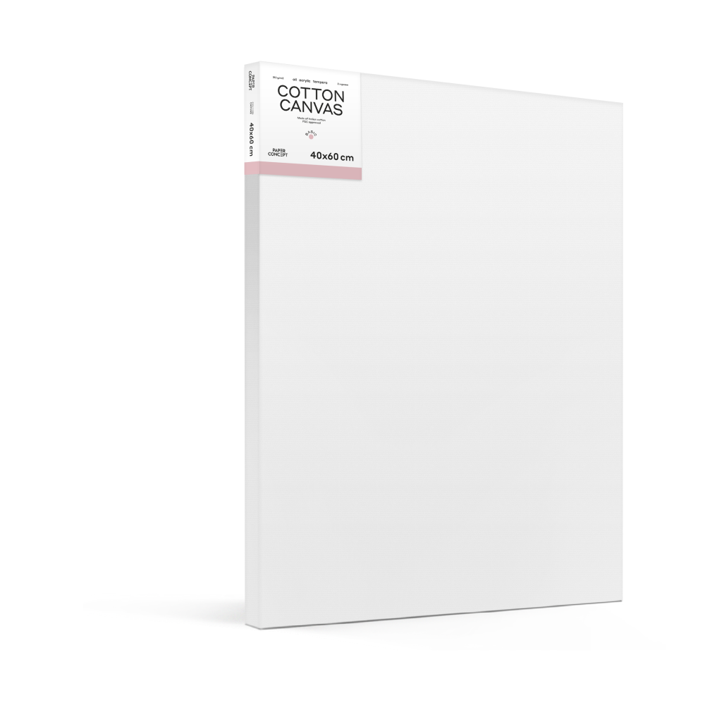 Cotton stretched canvas Basic - PaperConcept - 40 x 60 cm