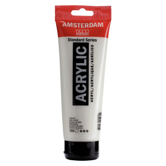 Farba akrylowa - Amsterdam - 104, Zinc White, 250 ml