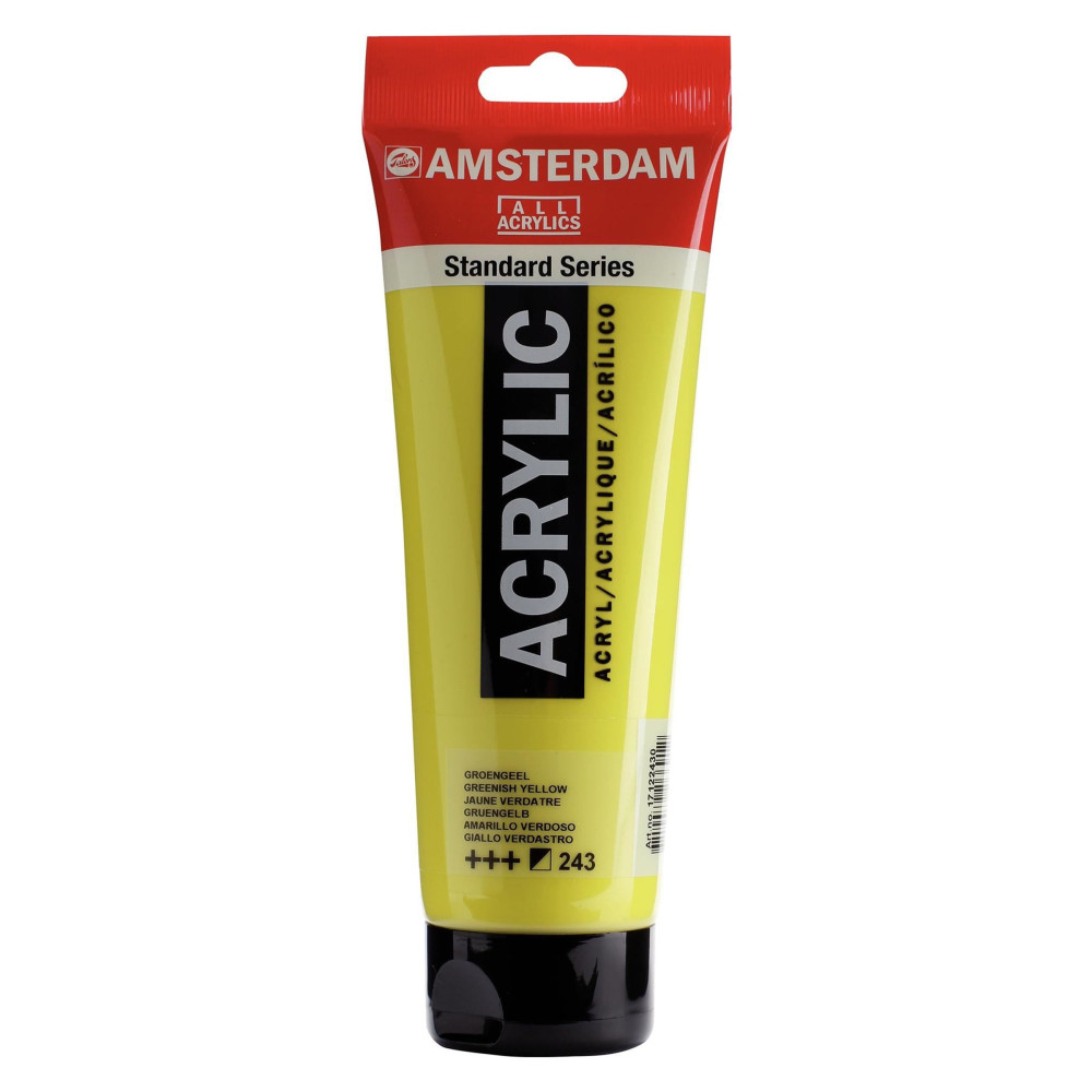 Acrylic paint - Amsterdam - 243, Greenish Yellow, 250 ml