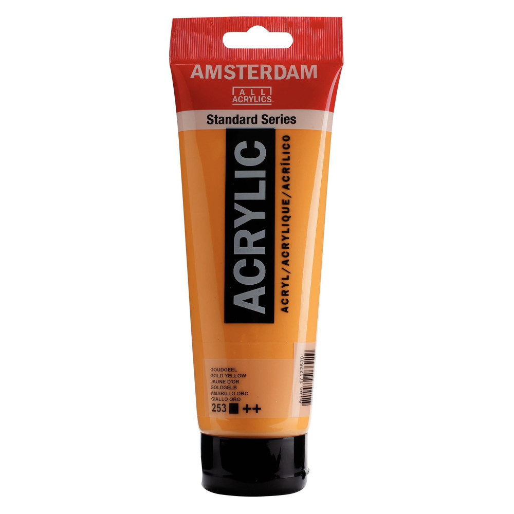Farba akrylowa - Amsterdam - 253, Gold Yellow, 250 ml